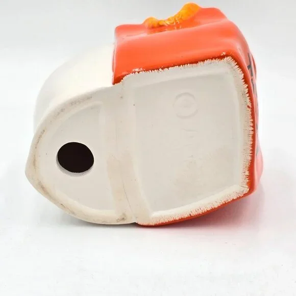 Vintage American Greetings Ghost "Trick Or Treat" Ceramic Candle Votive Holder - Picture 8 of 12